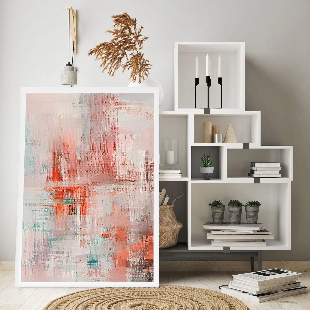 Poster - Vaag. Maar roze - 70x100 cm