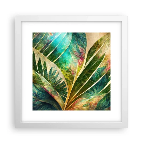 Poster in een witte lijst - De kleuren van de tropen - 30x30 cm