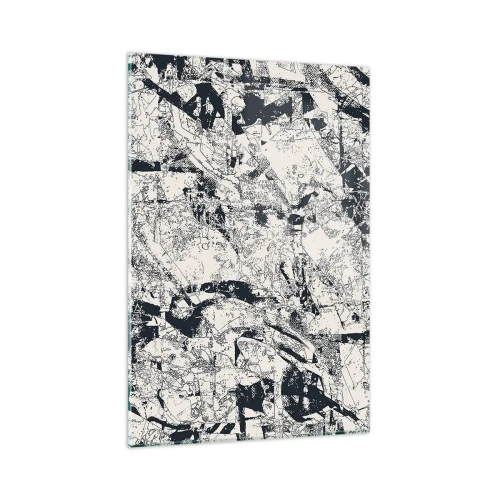 Schilderen op glas - Interpenetratie van tegenstellingen - 80x120 cm