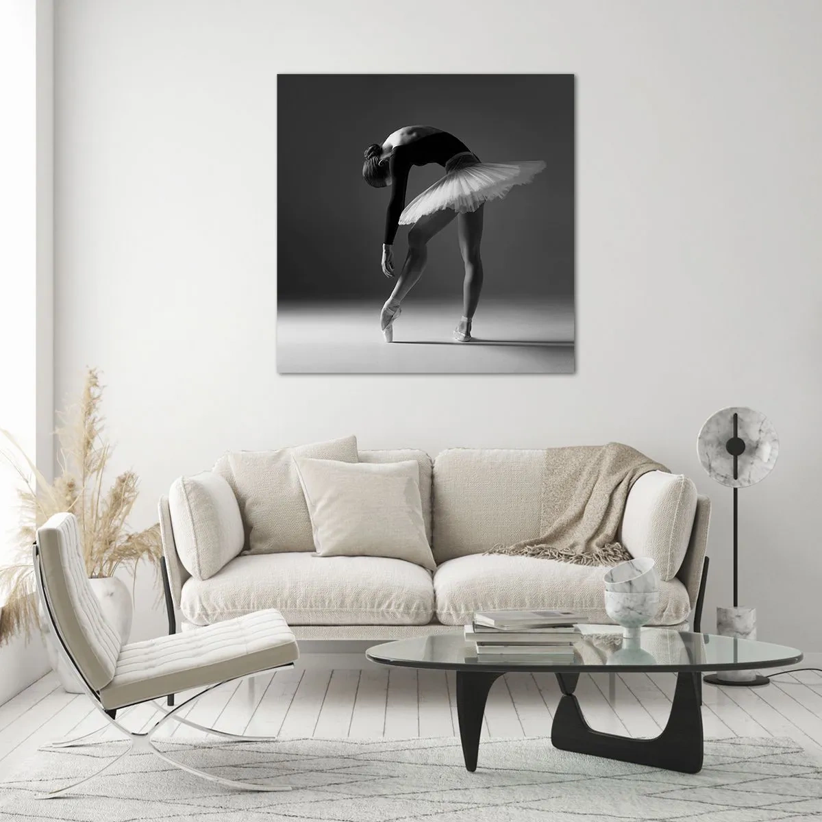 Schilderen op glas - Bella ballerina - 70x70 cm