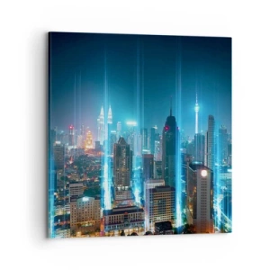 Schilderen op canvas - Op z'n Berlijns naar de hemel - 70x70 cm