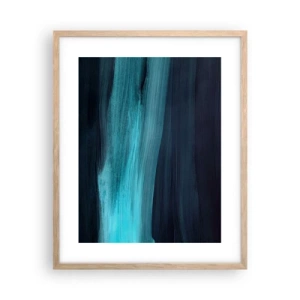 Een poster in een licht eiken lijst - Ga met de stroom mee - 40x50 cm