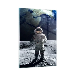 Schilderen op glas - Groetjes van de maan - 50x70 cm