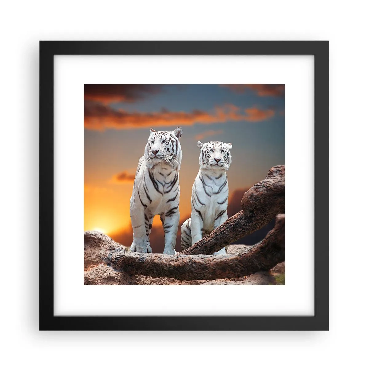 Poster in een zwarte lijst - Net als in Narnia - 30x30 cm