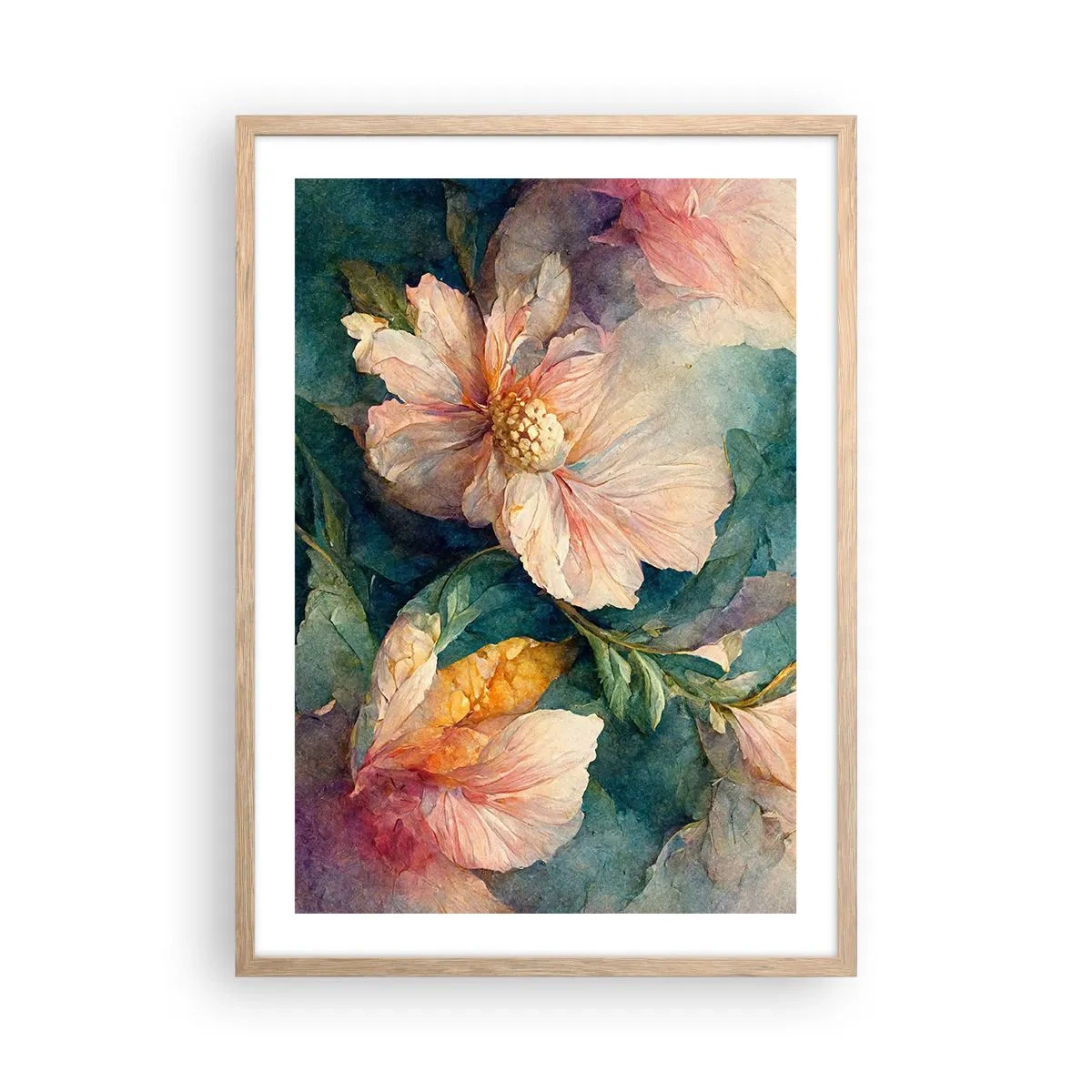 Een poster in een licht eiken lijst - Gewoon subtiliteit - 50x70 cm