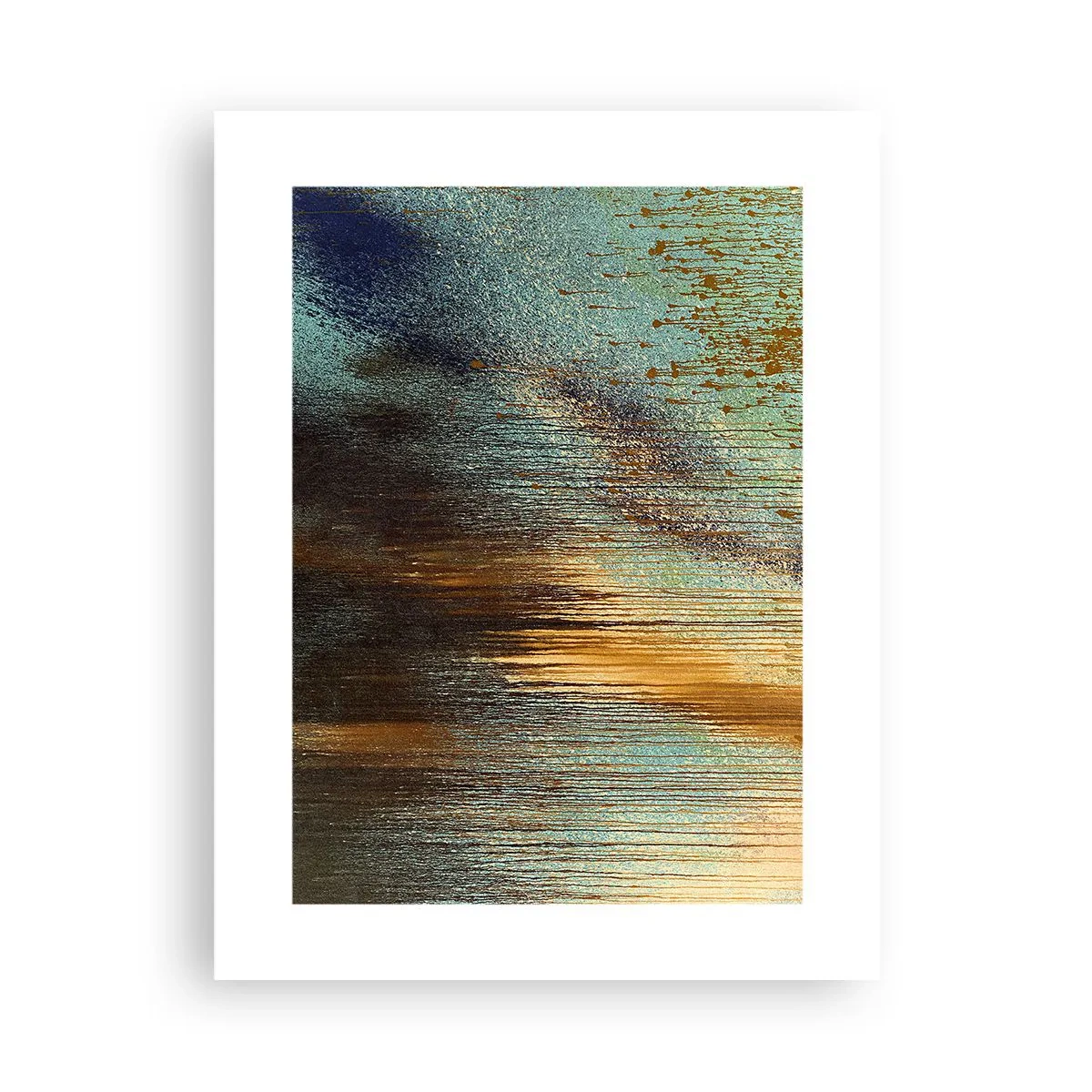 Poster - Een niet toevallig kleurrijke compositie - 30x40 cm