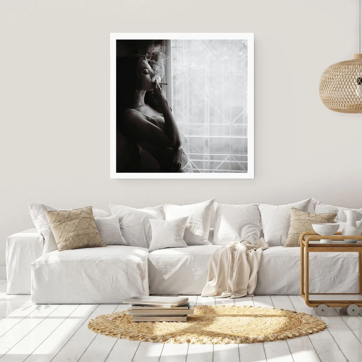 Poster - Een sensueel moment - 40x40 cm