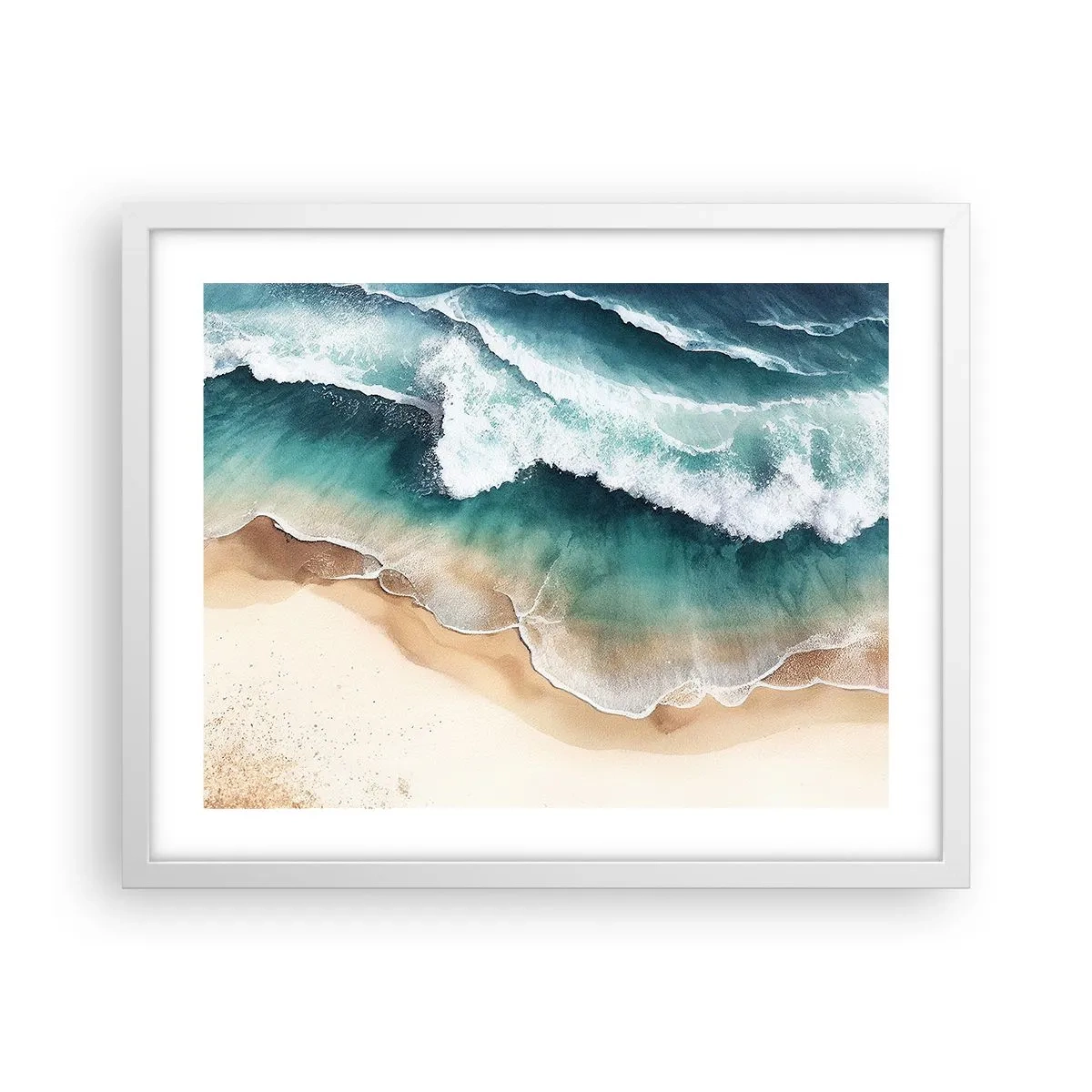 Poster in een witte lijst - De eeuwige ontmoeting - 50x40 cm