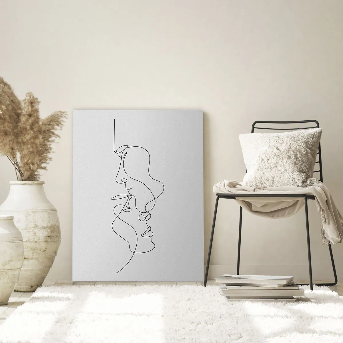 Schilderen op glas - De hitte van bittere verlangens - 50x70 cm