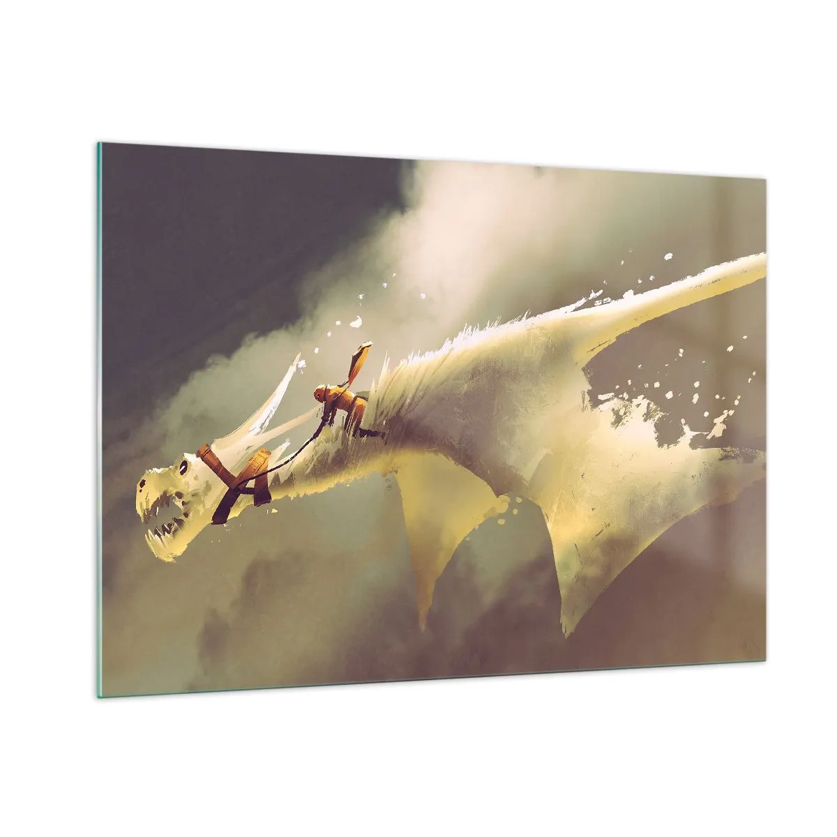 Schilderen op glas - De wereld te hulp - 100x70 cm