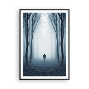 Poster in een zwarte lijst - En alles is eenvoudig en duidelijk - 70x100 cm