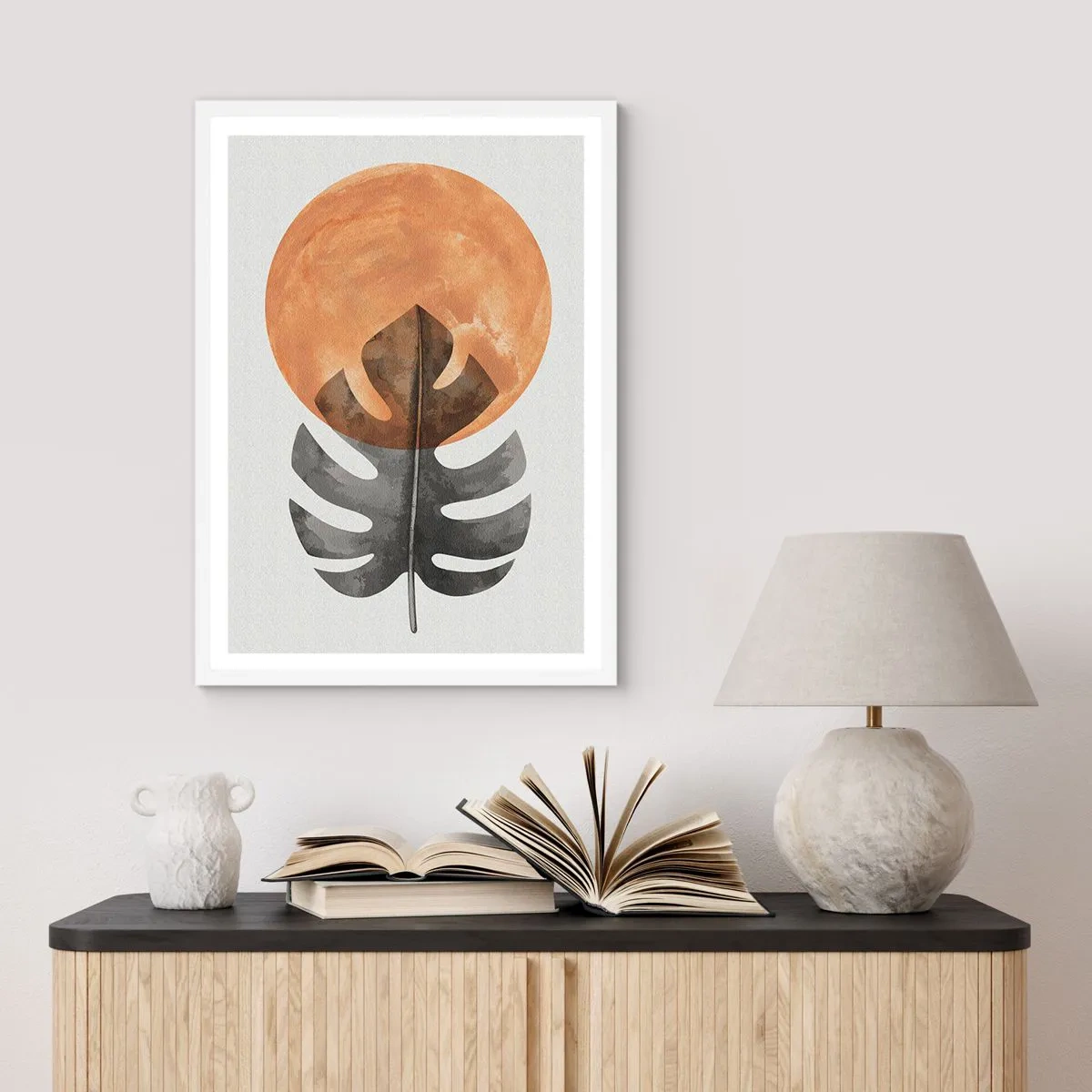 Poster in een witte lijst - Altijd de zon - 40x50 cm