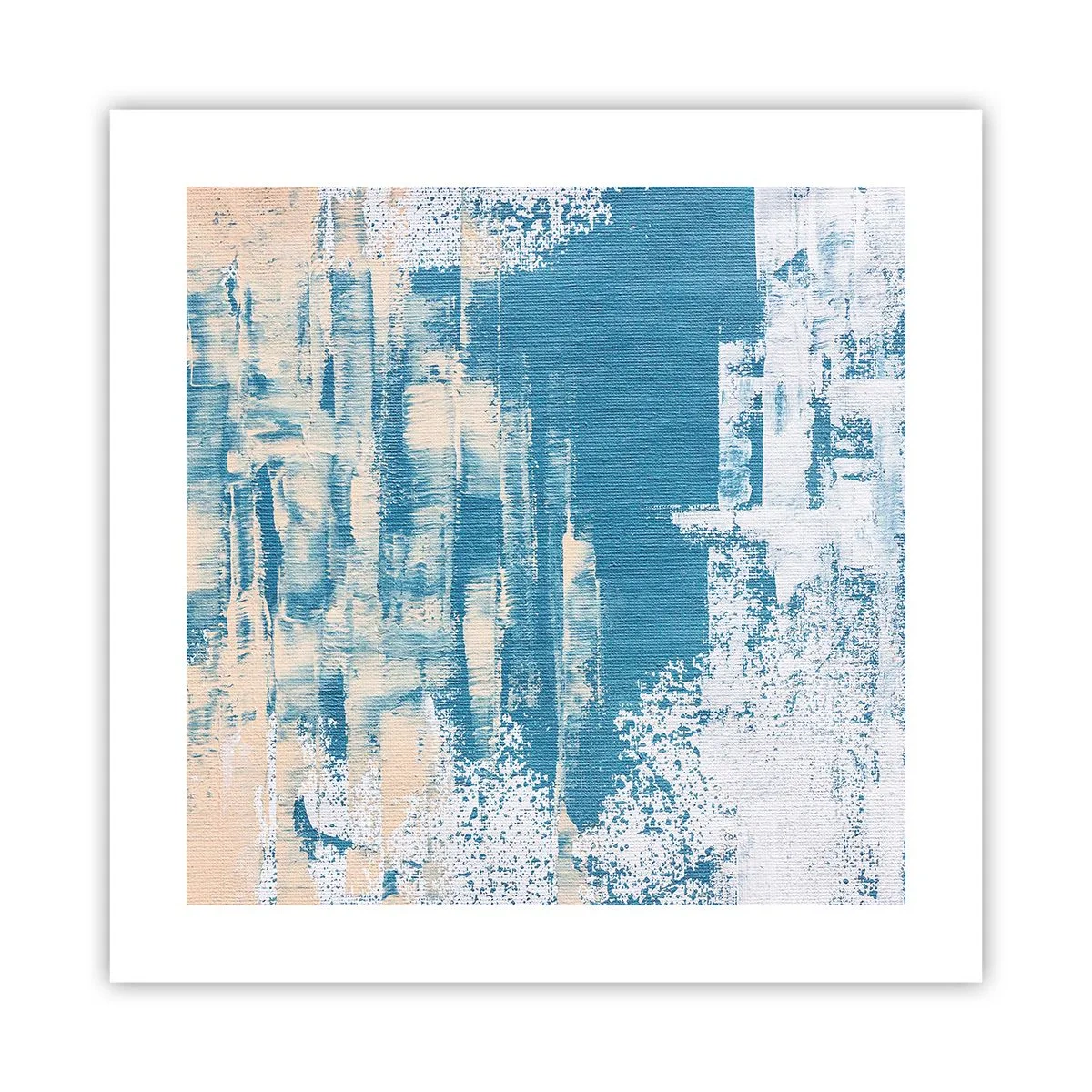 Poster - Door een ijspegel - 40x40 cm