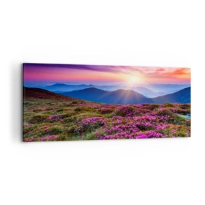 Schilderen op canvas - Kruiden roken naar verse trossen van de velden - 100x40 cm
