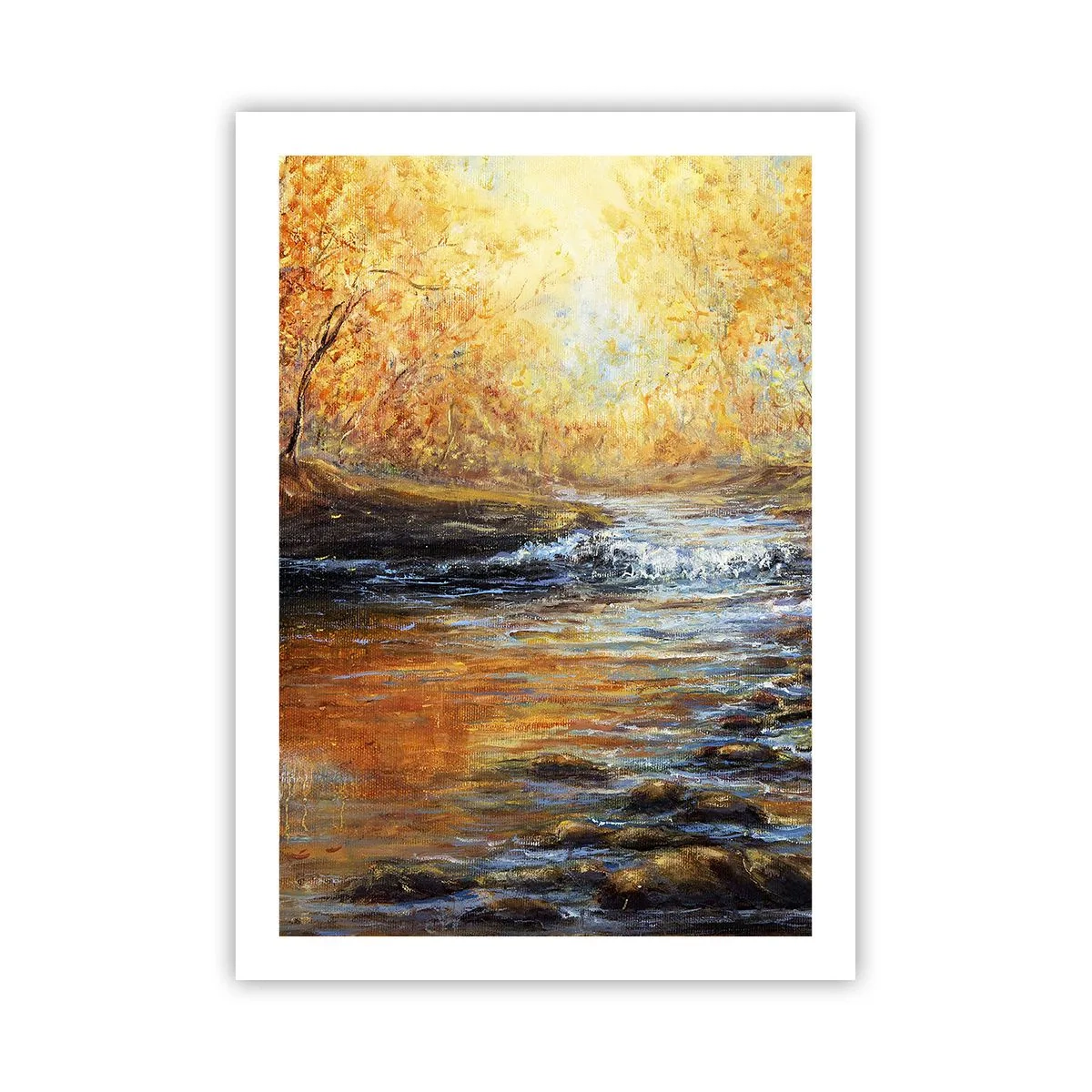 Poster - De gouden stroom - 50x70 cm