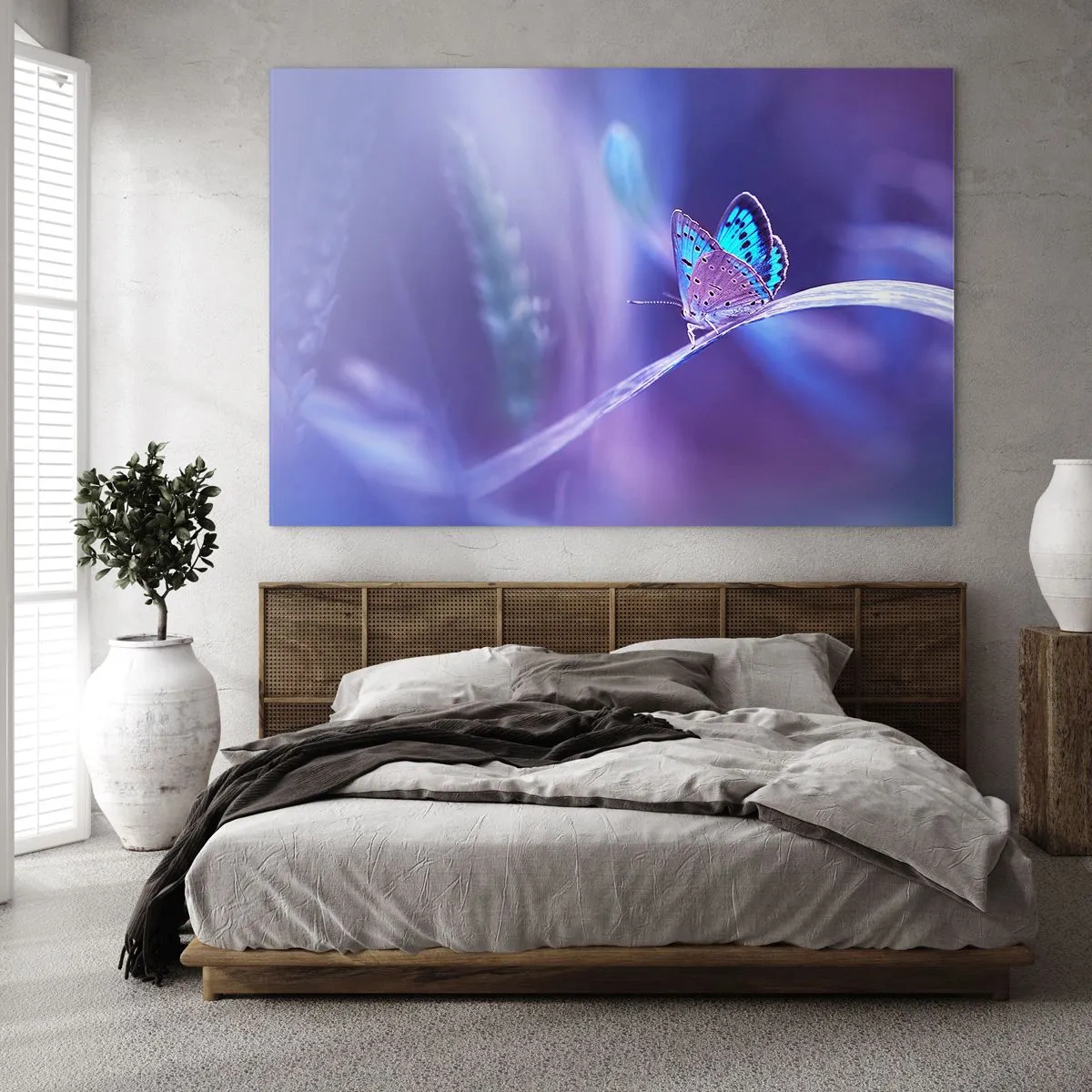 Schilderen op glas - Een juweel van de natuur - 120x80 cm