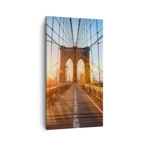 Schilderen op canvas - Op de gouden brug - 45x80 cm