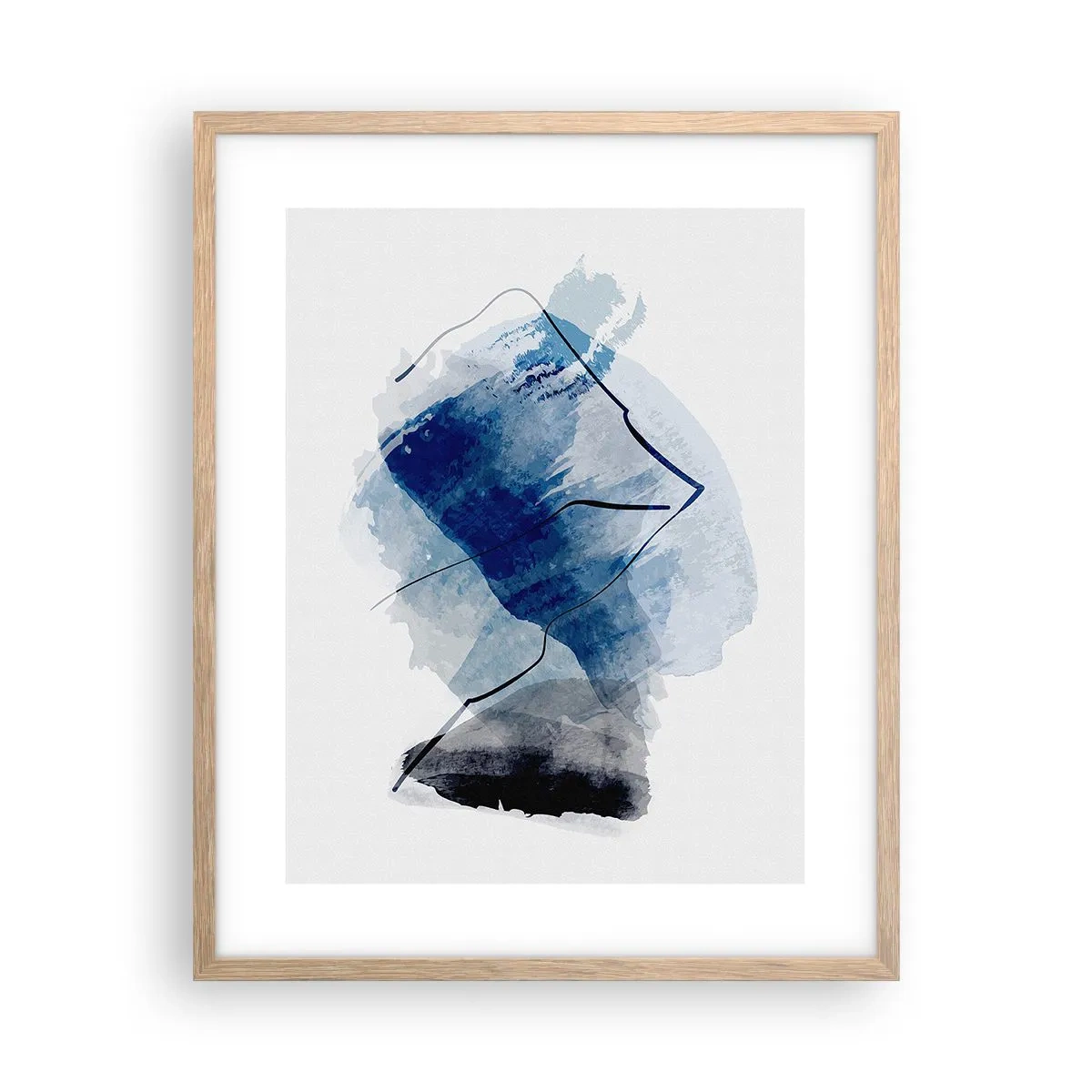 Een poster in een licht eiken lijst - Ijsberg - 40x50 cm
