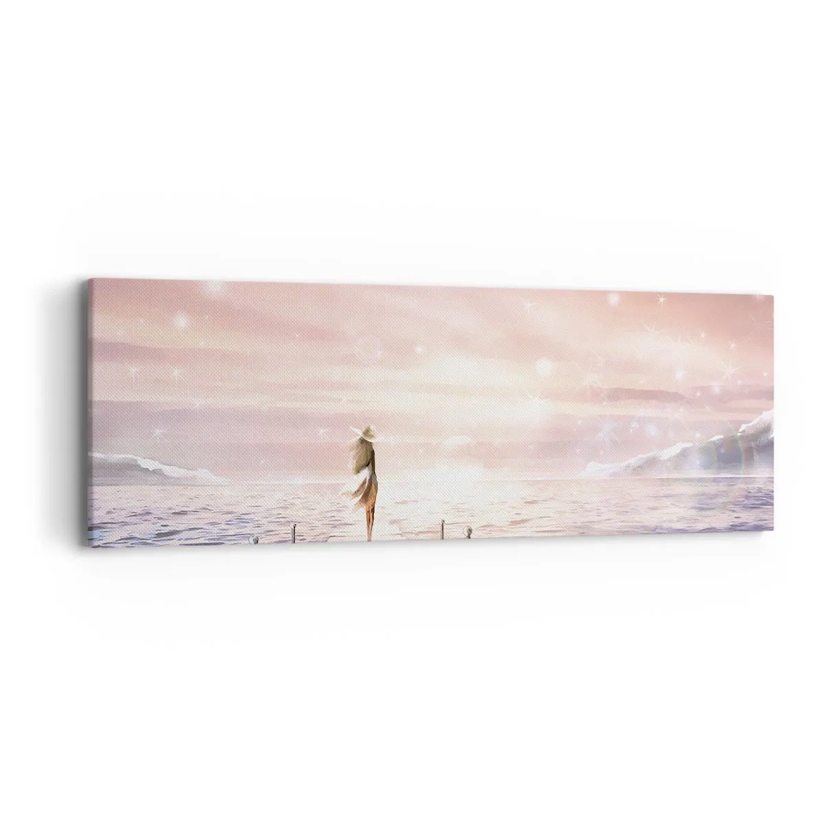 Schilderen op canvas - In het licht van een droom - 90x30 cm