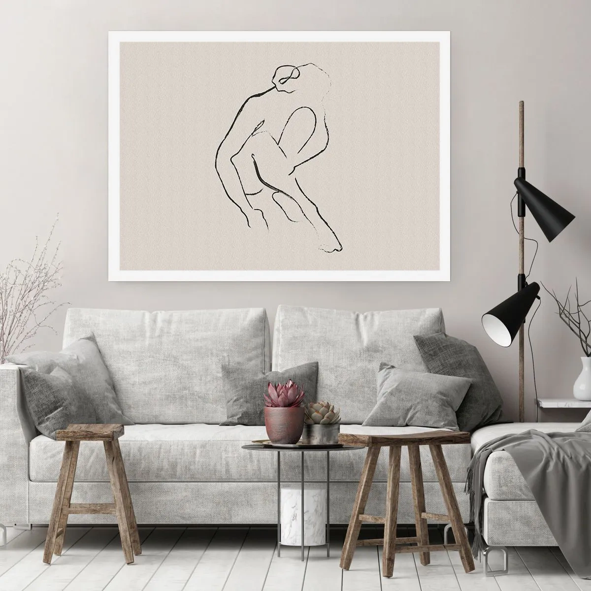 Poster - Intieme schets - 100x70 cm