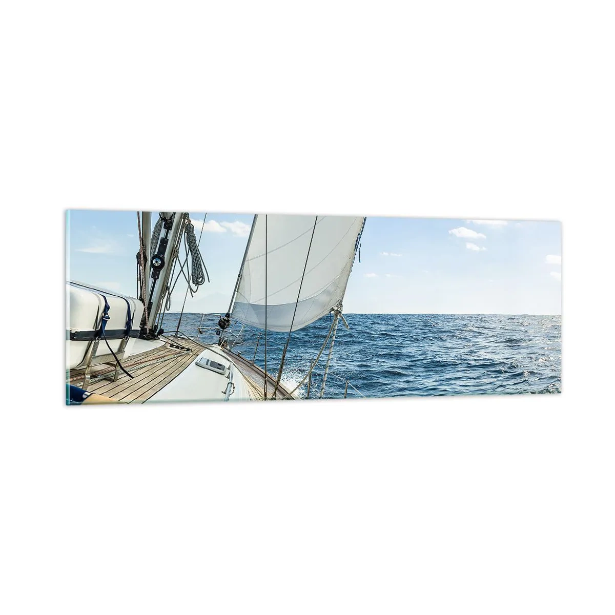 Schilderen op glas - Ahoi, avontuur - 90x30 cm
