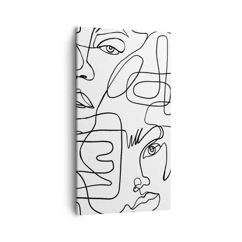 Schilderen op canvas - In verwarde emoties - 45x80 cm