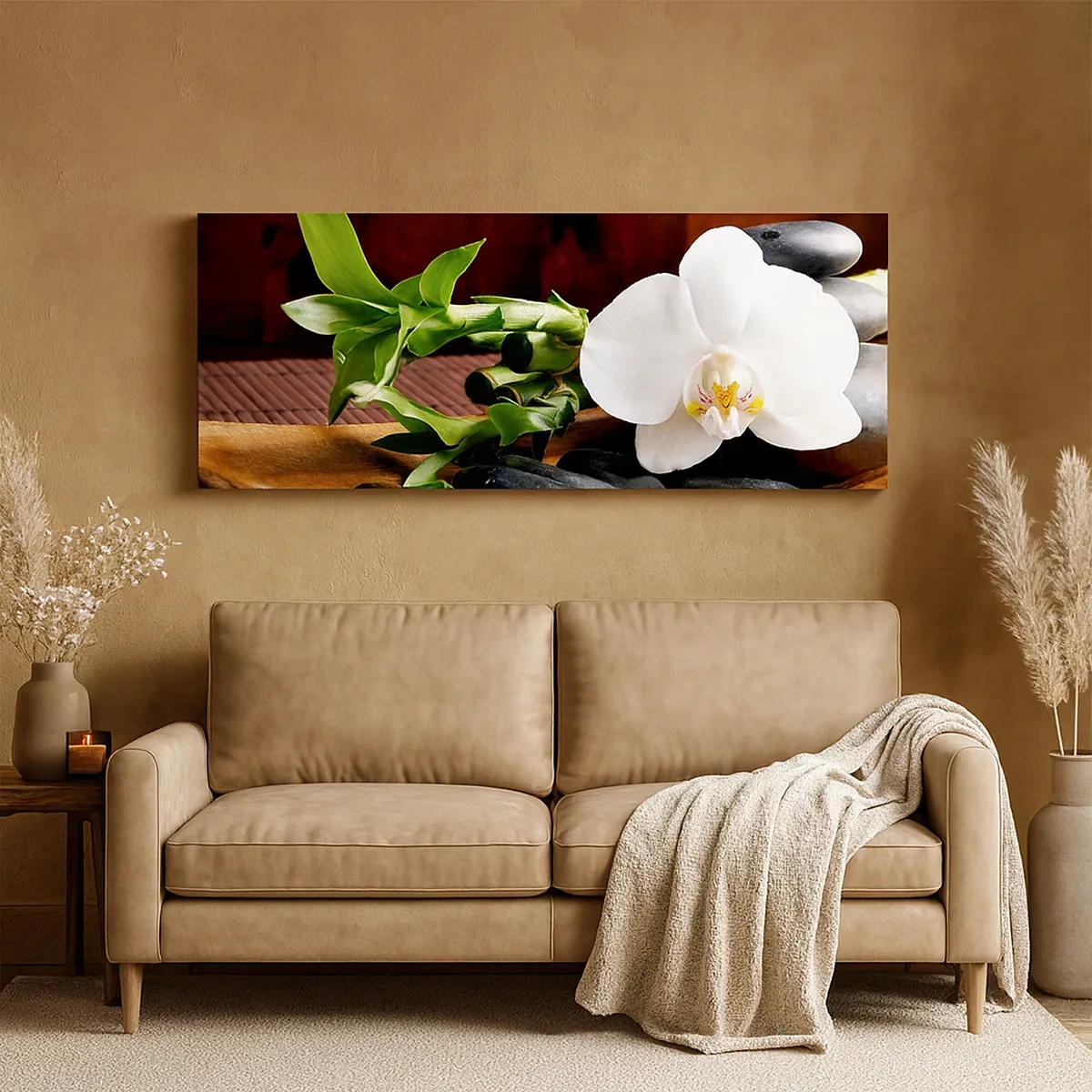 Schilderen op canvas - Geef je over aan de aanraking van de natuur - 30x30 cm