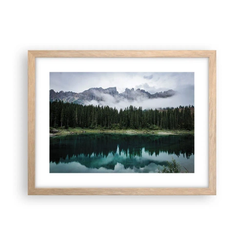 Een poster in een licht eiken lijst - Stil, stil, laten we het drinkwater niet wakker maken... - 40x30 cm