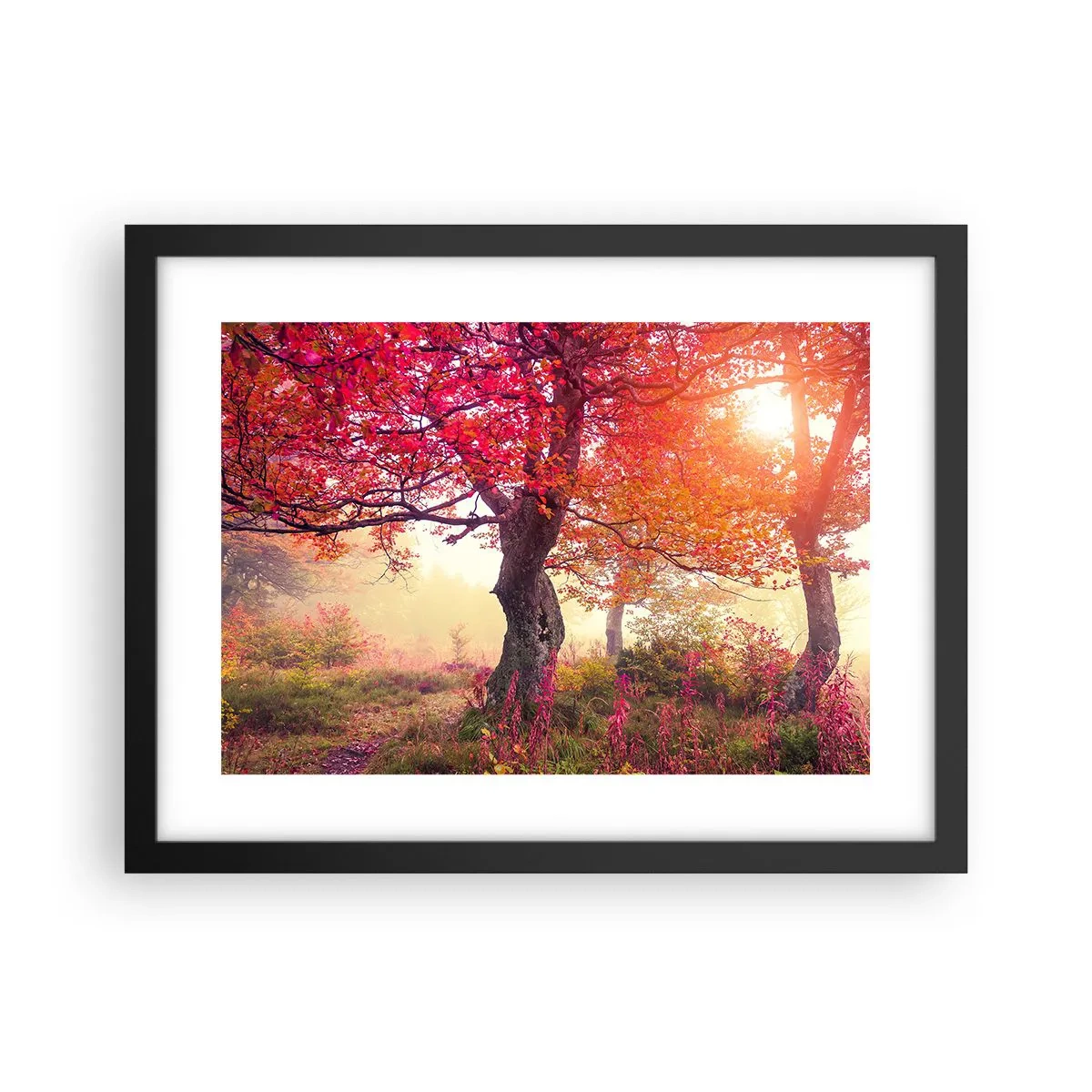 Poster in een zwarte lijst - Bloeiende razernij - 40x30 cm