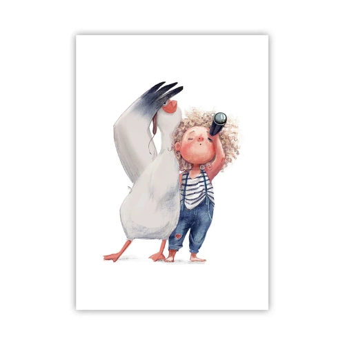 Poster - Een geweldige reisroute - 70x100 cm