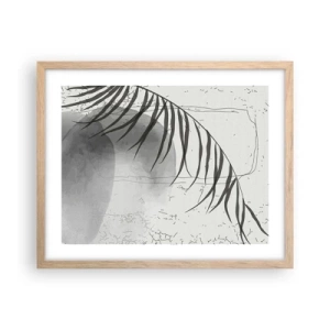 Een poster in een licht eiken lijst - Het subtiele exotisme van de natuur - 50x40 cm