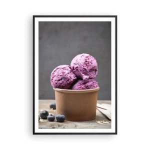 Poster in een zwarte lijst - Zoetheid en kou - 70x100 cm