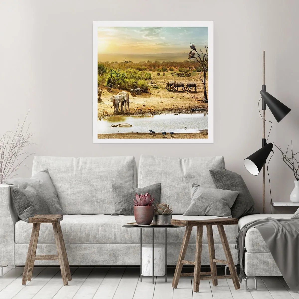 Poster - "Er stroomde een rivier uit Eden …" - 50x50 cm