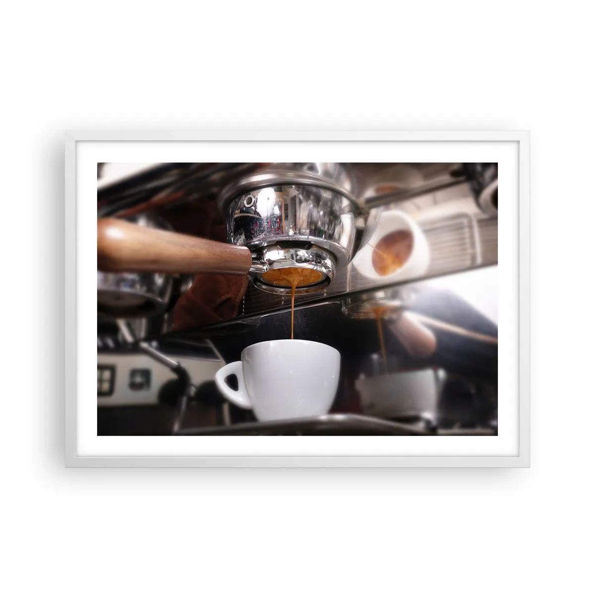 Poster in een witte lijst - Goede tijd van de dag - 70x50 cm