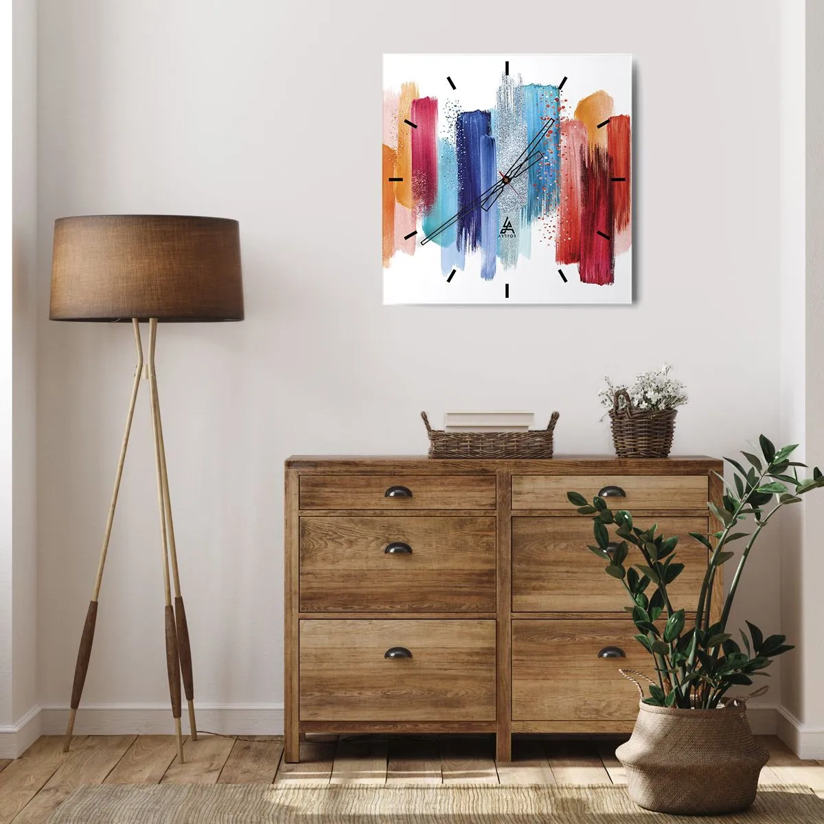 Wandklok - Klok - Omhoog en omlaag - 40x40 cm