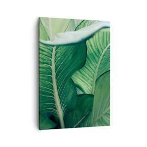 Schilderen op canvas - Intens groen leven - 50x70 cm