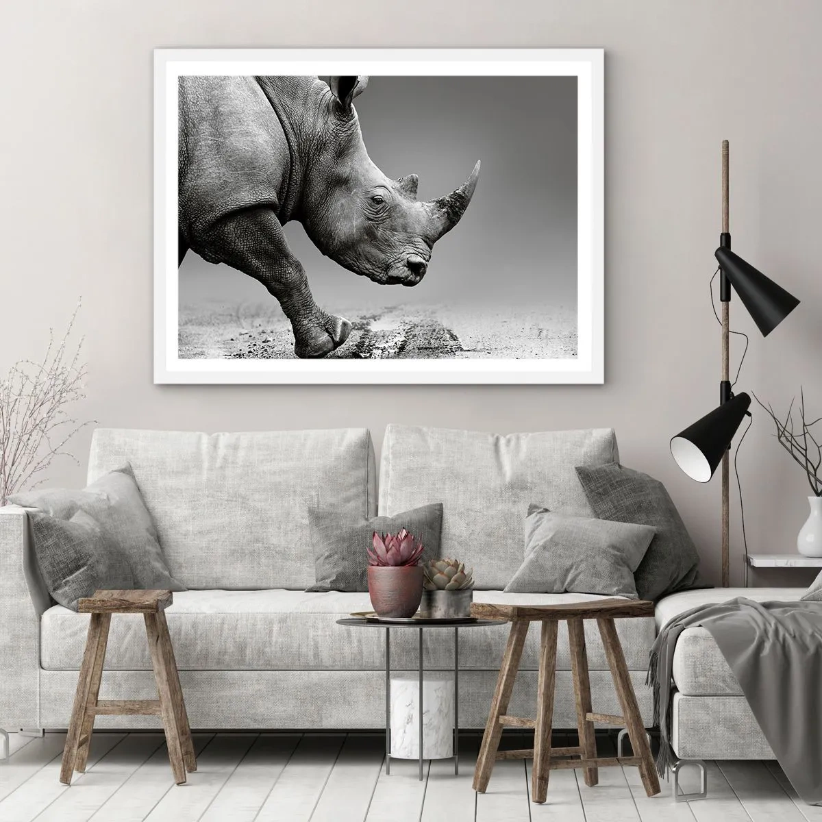 Poster in een witte lijst - Onstuitbare kracht - 70x50 cm