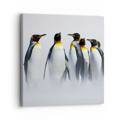 Schilderen op canvas - Ontmoeting in avondjurken - 30x30 cm