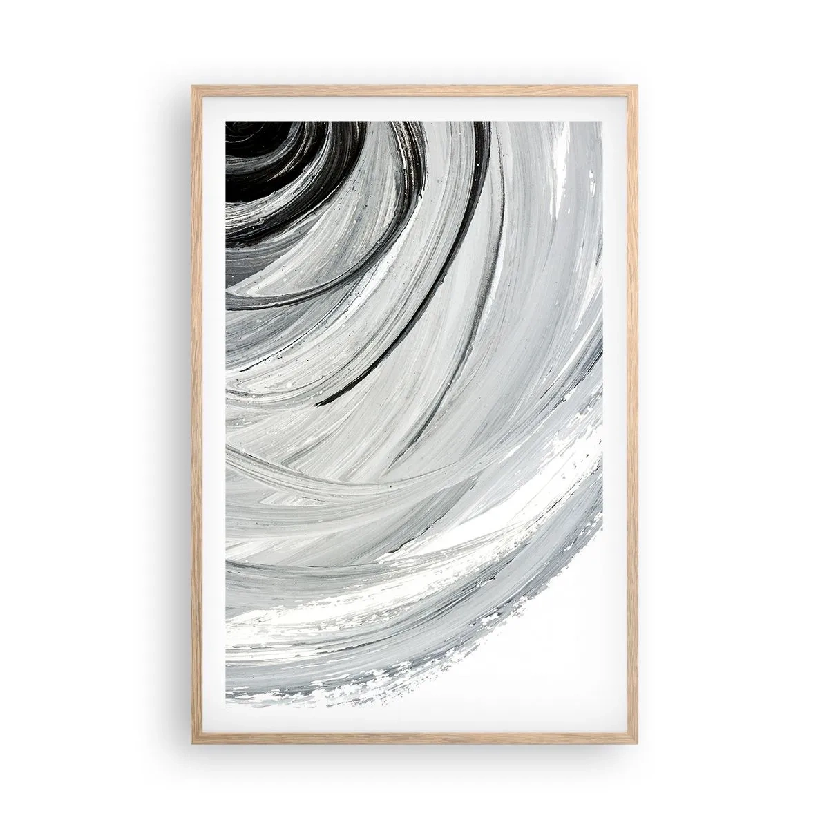 Een poster in een licht eiken lijst - Orbitale samenstelling - 61x91 cm