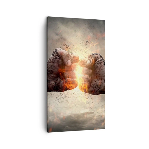Schilderen op canvas - Sta op voor een gevecht - 45x80 cm