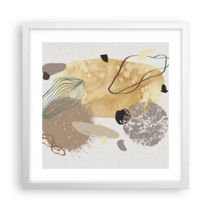 Poster in een witte lijst - Toegepaste plumcologie - 40x40 cm