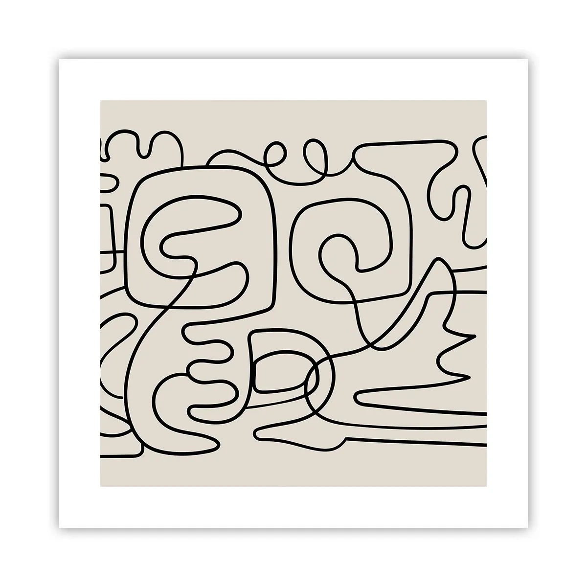 Poster - Volg het pad - 40x40 cm