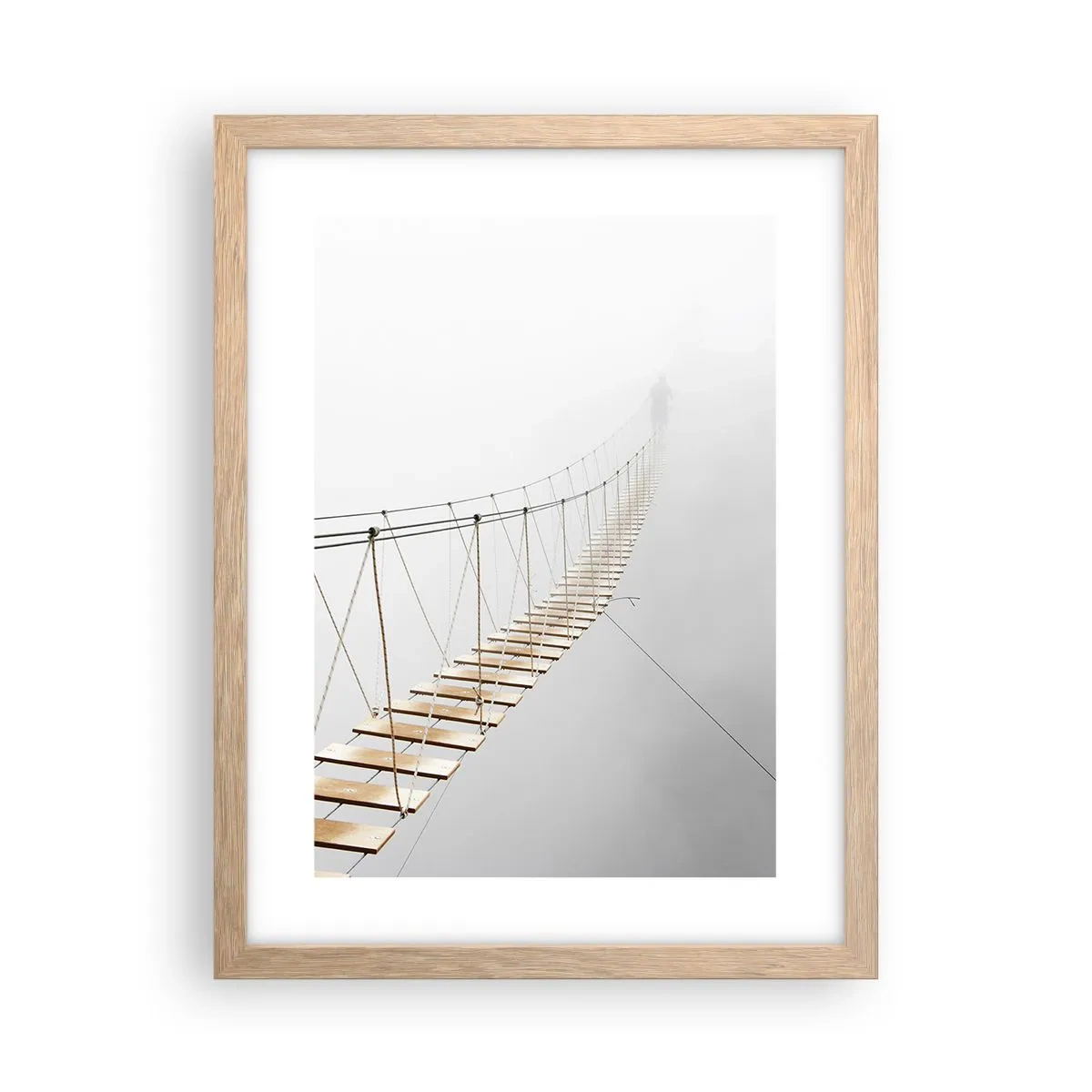 Een poster in een licht eiken lijst - Waar zal het je brengen? - 30x40 cm