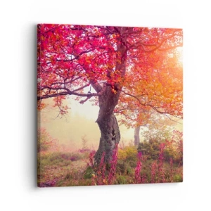 Schilderen op canvas - Bloeiende razernij - 30x30 cm