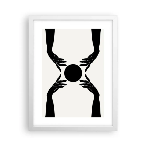 Poster in een witte lijst - Geheim teken - 30x40 cm