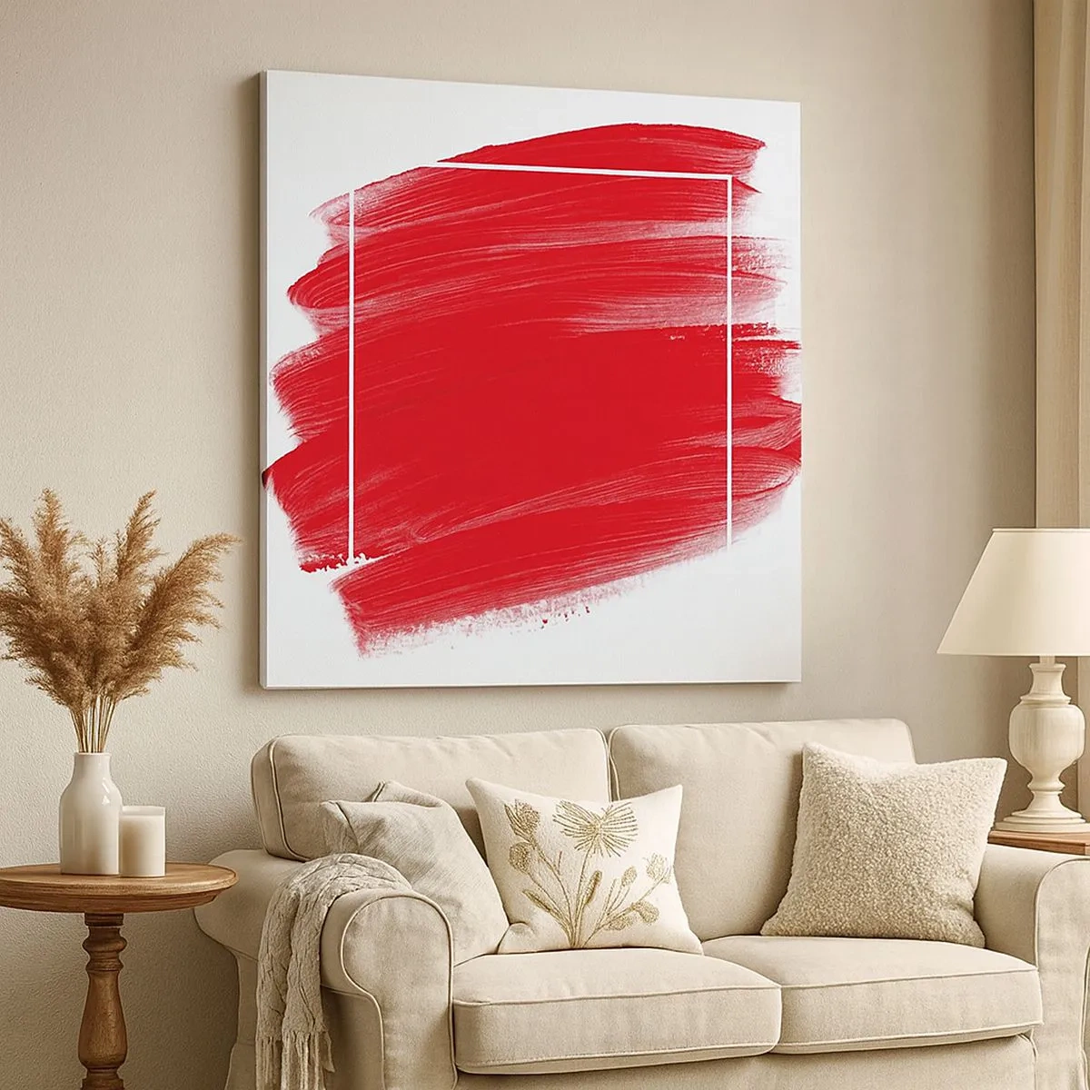 Schilderen op canvas - Uit het frame - 30x30 cm