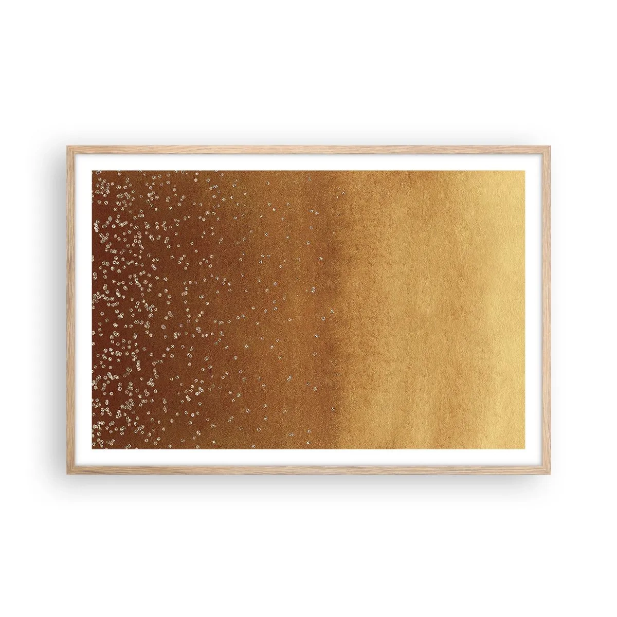 Een poster in een licht eiken lijst - De geboorte van het licht - 91x61 cm