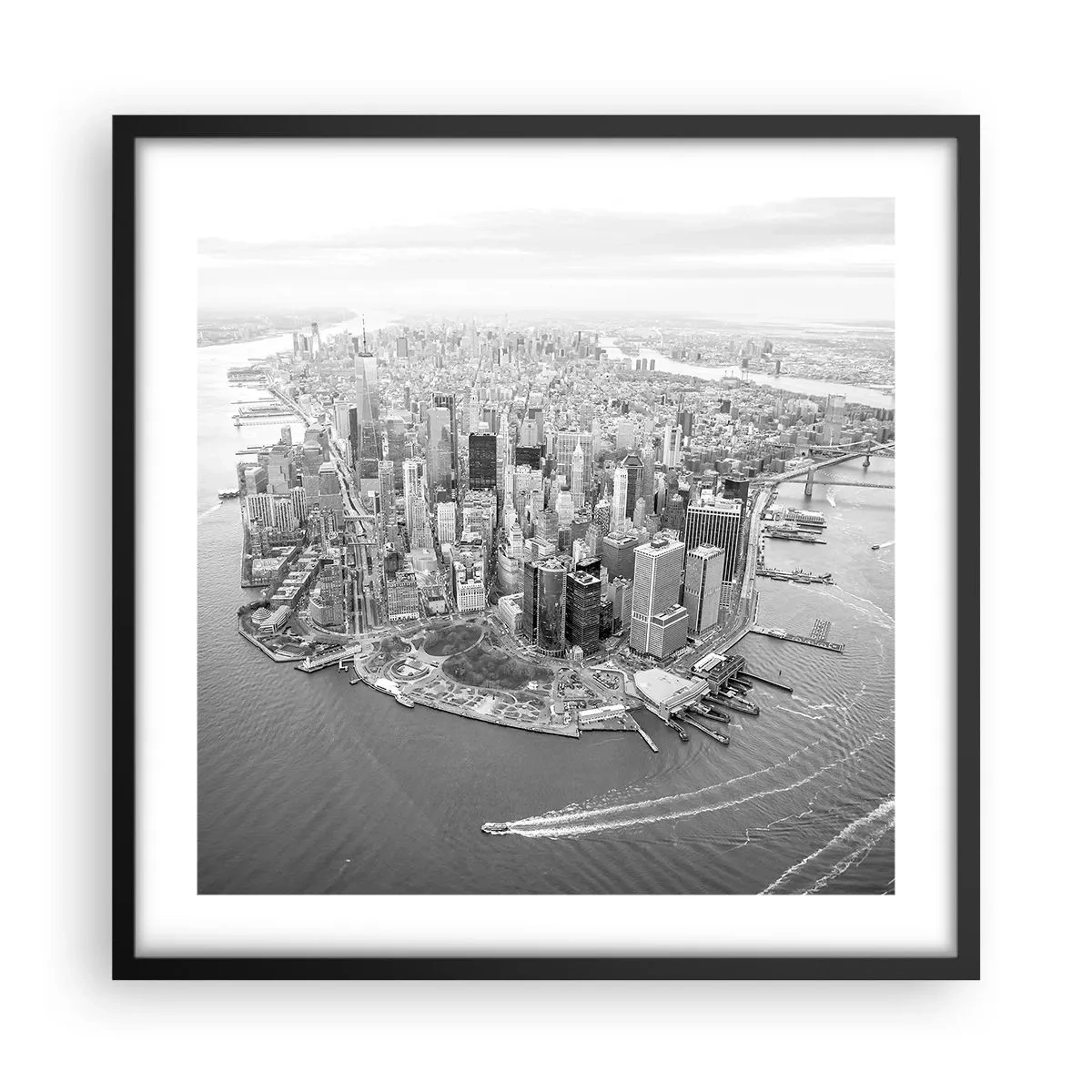 Poster in een zwarte lijst - Hoe niet lief te hebben? - 50x50 cm