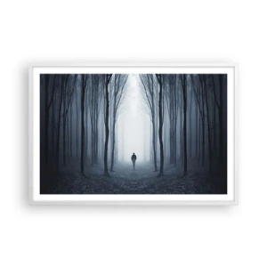 Poster in een witte lijst - En alles is eenvoudig en duidelijk - 91x61 cm