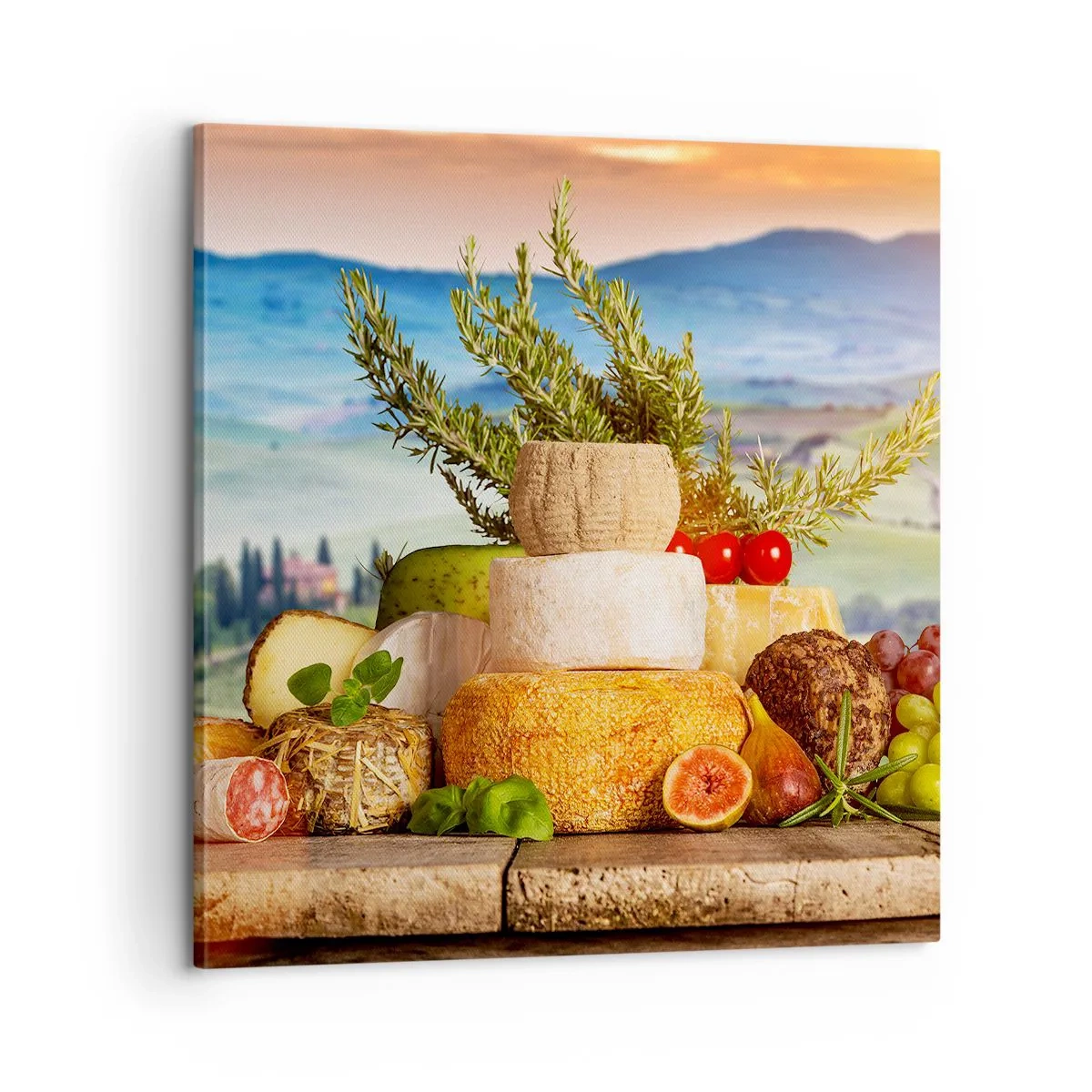 Schilderen op canvas - De Italiaanse levensvreugde - 60x60 cm